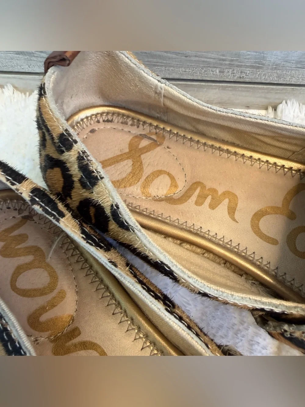 Sam Edelman - Women's Leopard Espadrille Slip On Sandal 8